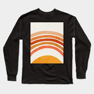 Rainbow, Abstract, Mid century modern kids wall art, Nursery room Long Sleeve T-Shirt